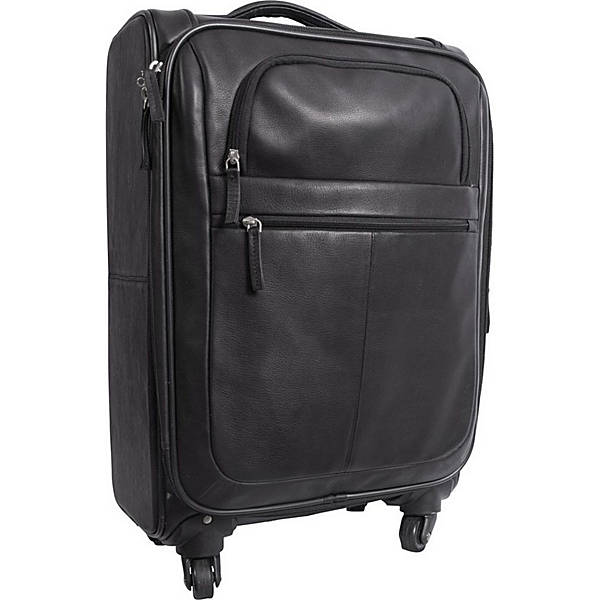 Romeo Canyon 22" Spinner Carry-On Leather Suitcase