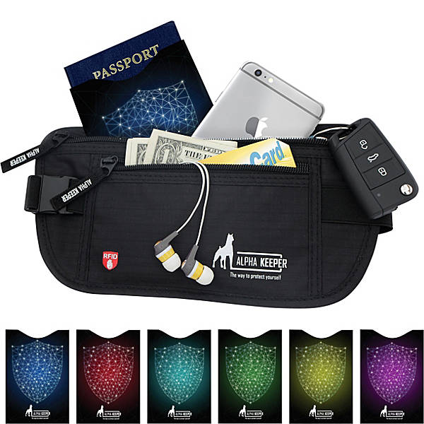 RFID Money Belt and RFID Sleeves Set