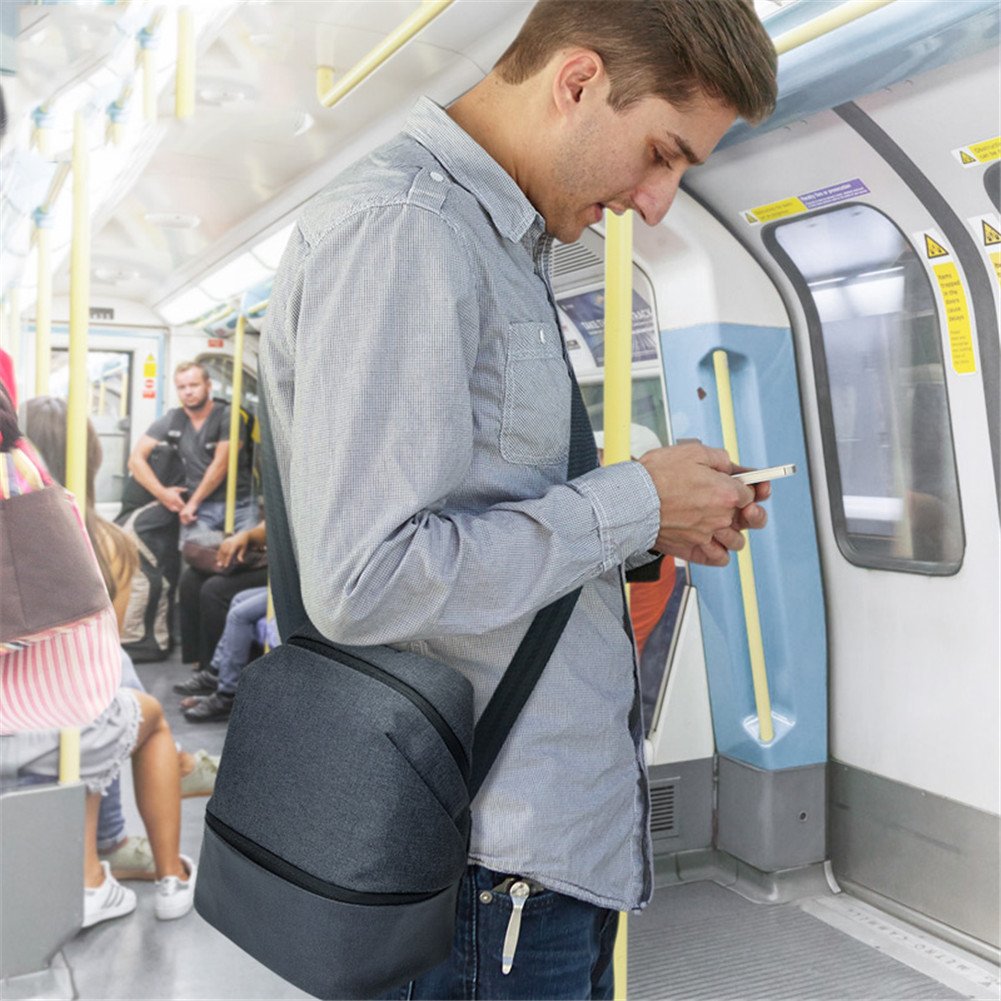 Lunch Bag 2-Layer With Insulated Picnic Cooler For Picnic Travel Work With Zipper