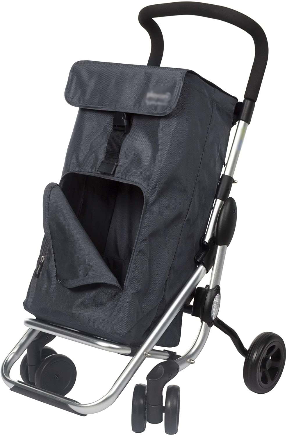 Acbags Folding Shopping Cart with Swivel Wheels, Gris Marengo