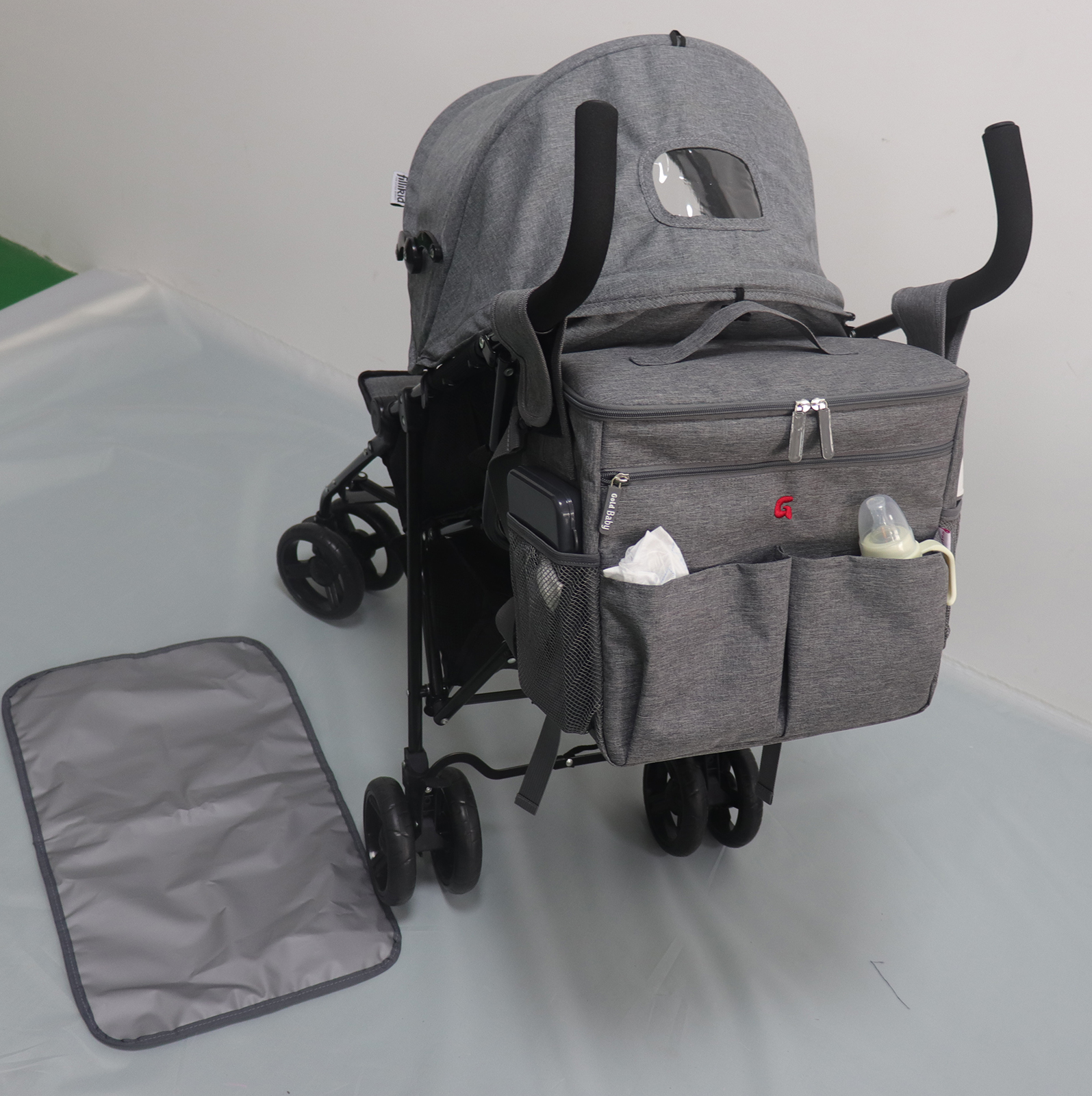 The functional stroller diaper bags organizer fit all strollers